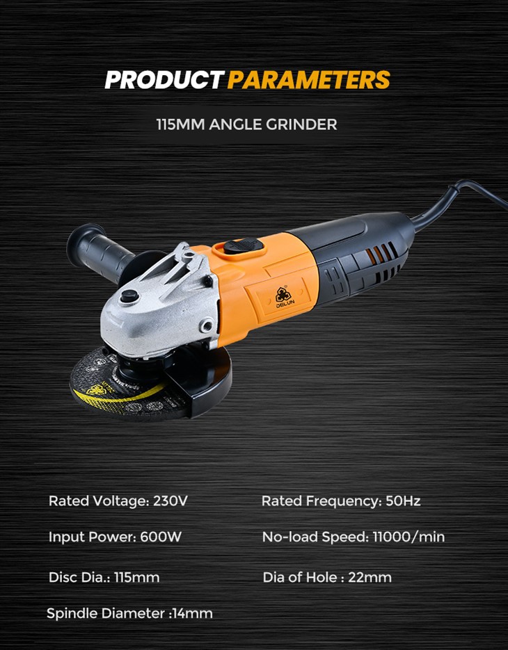 Kampinis šlifuoklis Delun